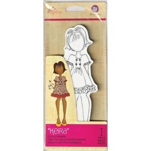 Julie Nutting Keira Cling Stamp Prima Marketing Mixed Media Doll NIP New‎